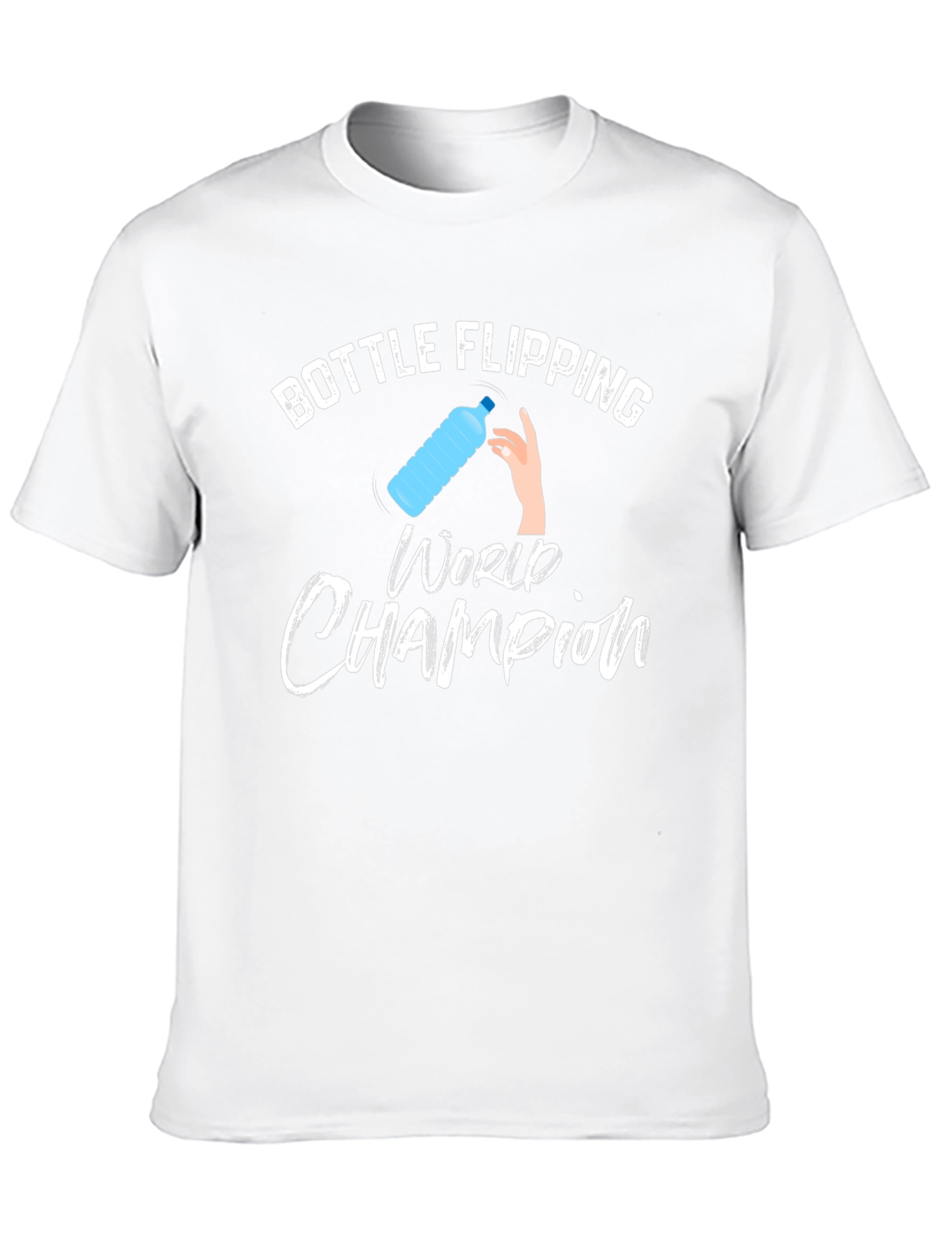 Bottle Flipping World Champion T-Shirt - Black