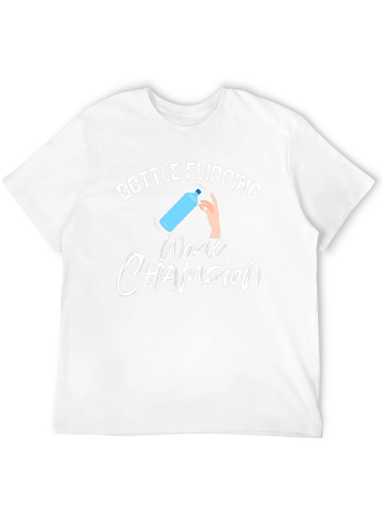 Bottle Flipping World Champion T-Shirt - Black