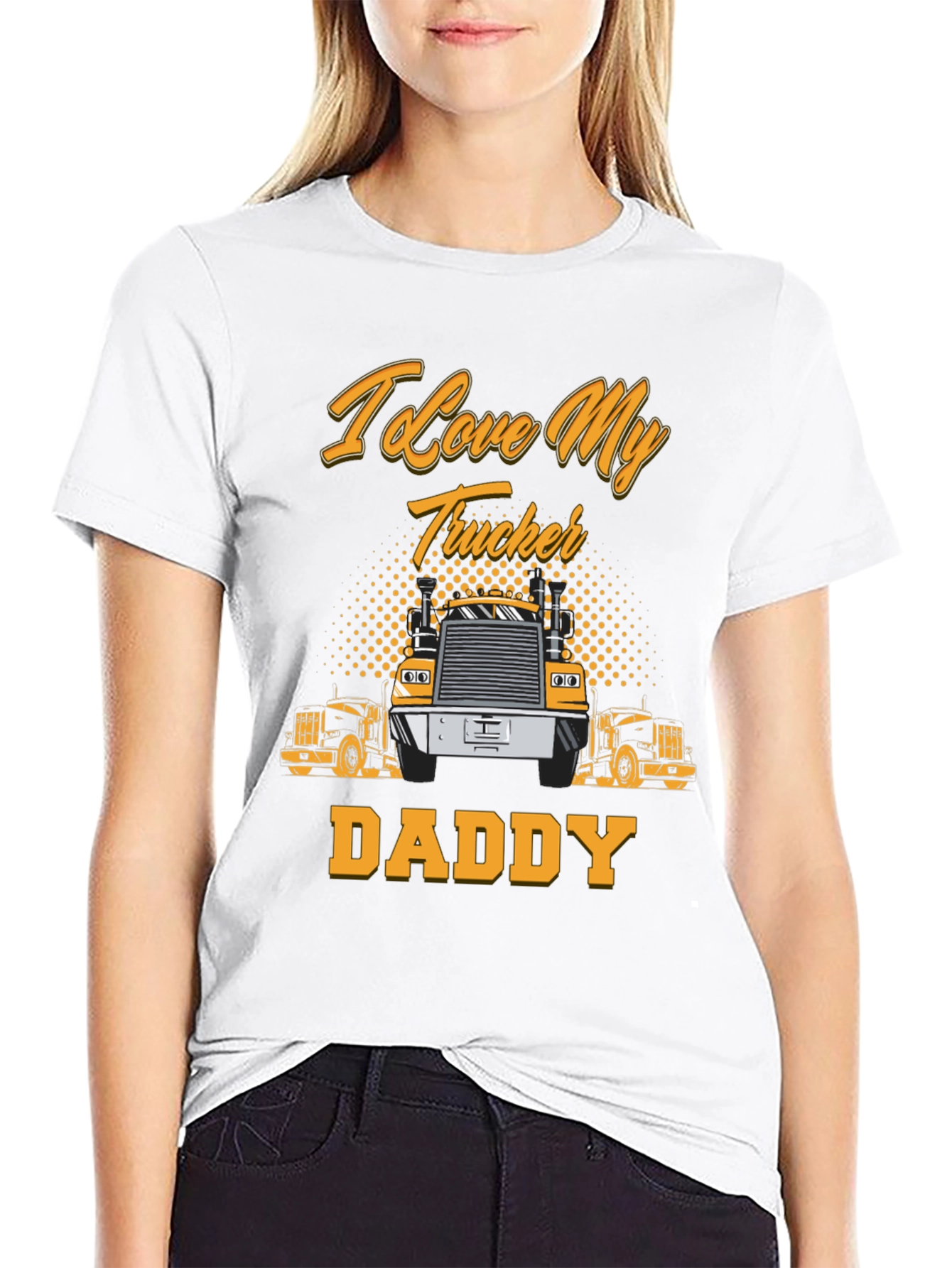 I Love My Trucker Daddy T-Shirt
