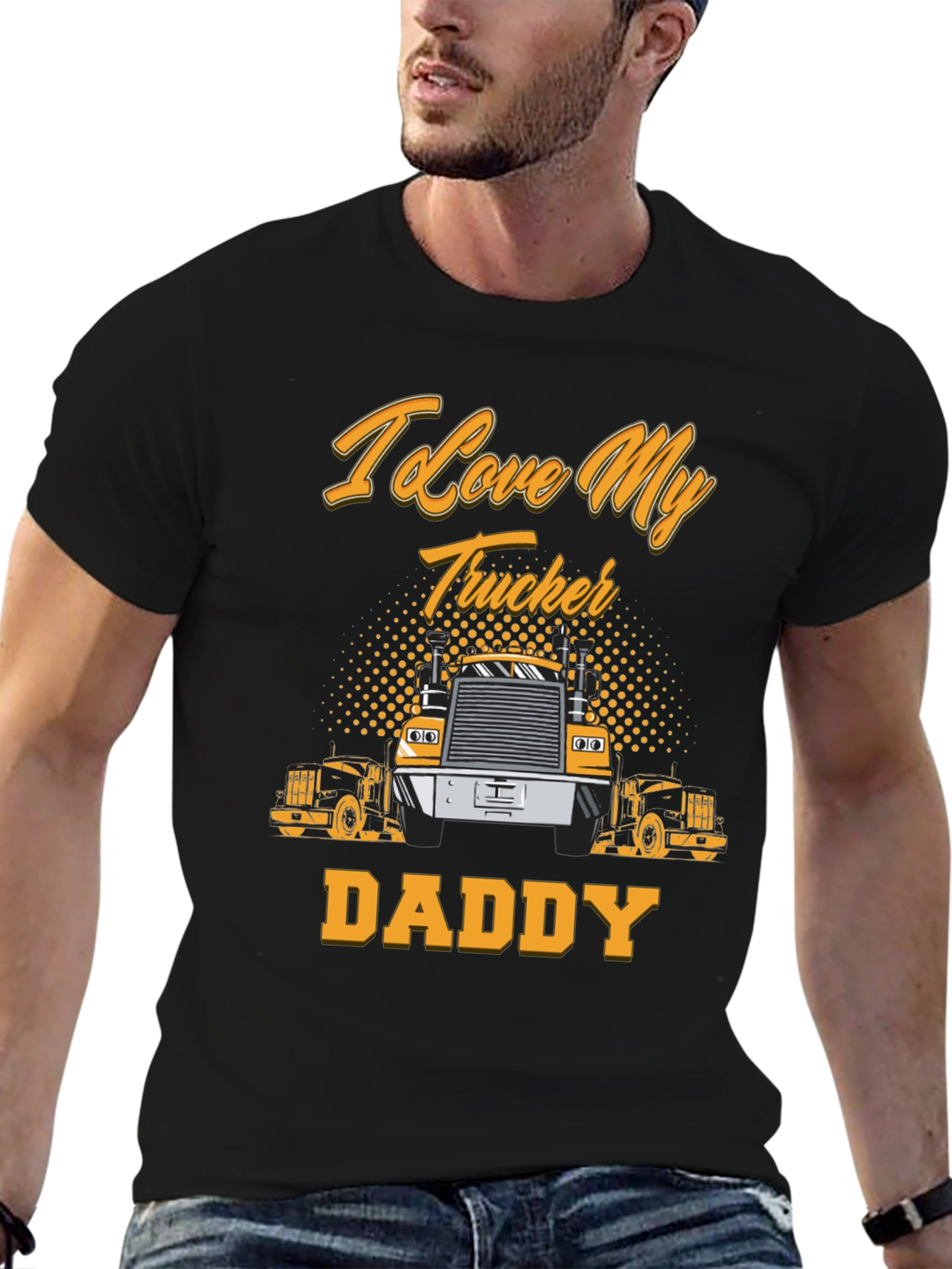 I Love My Trucker Daddy T-Shirt