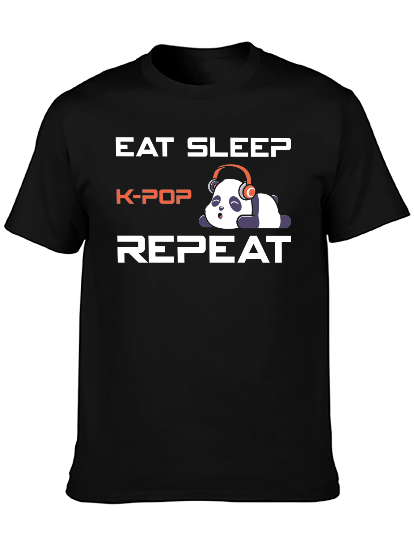 Eat Sleep K-Pop Panda T-Shirt