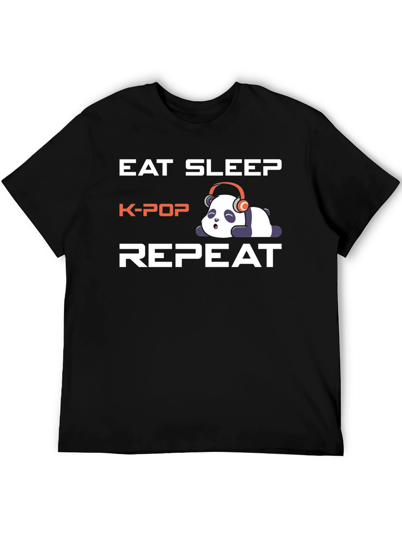 Eat Sleep K-Pop Panda T-Shirt