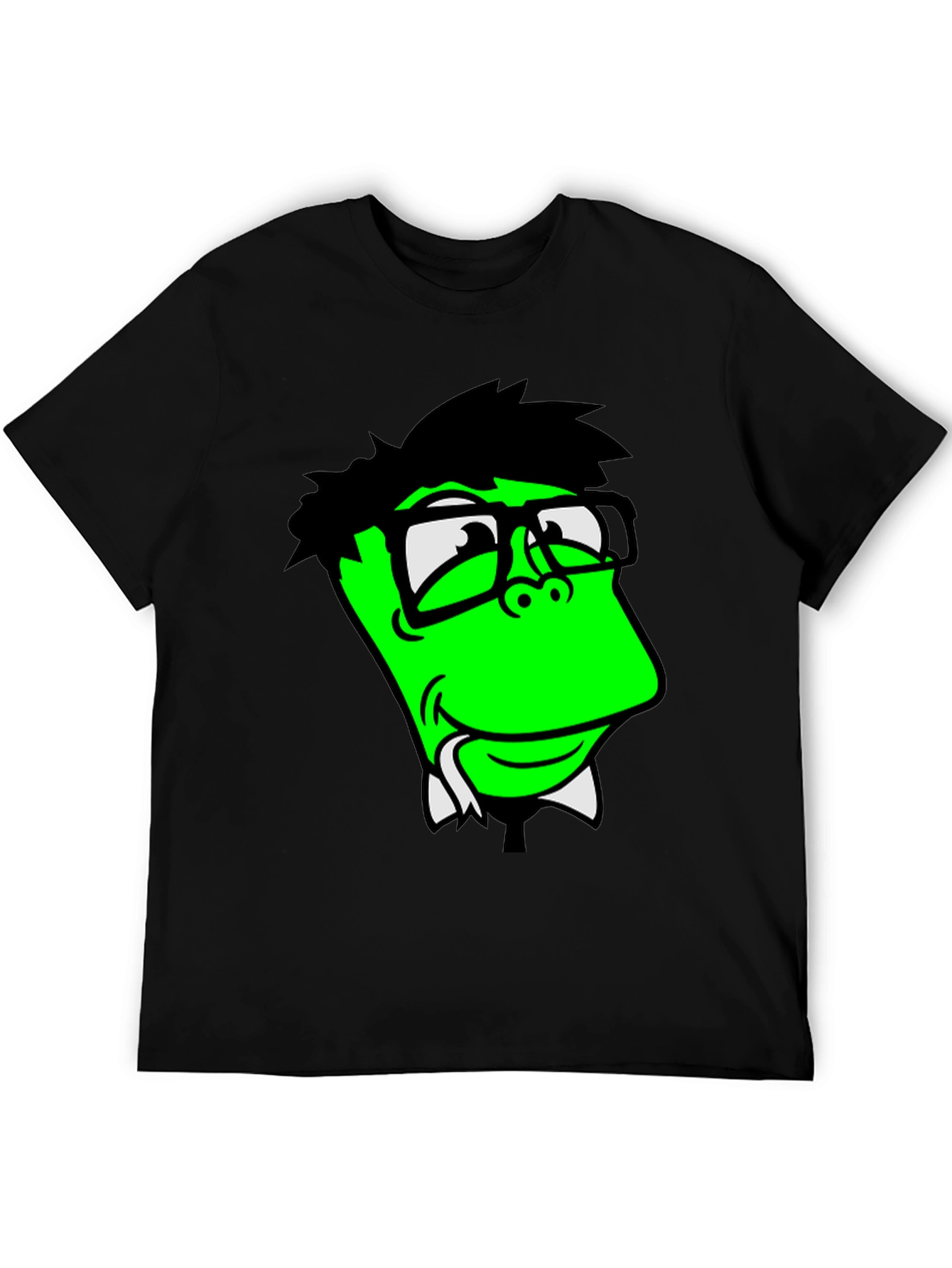 Funny Green Cartoon Character T-Shirt