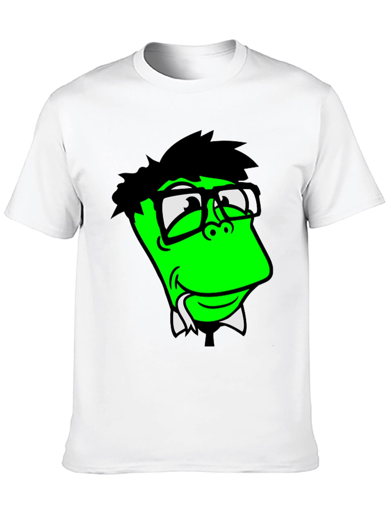 Funny Green Cartoon Character T-Shirt