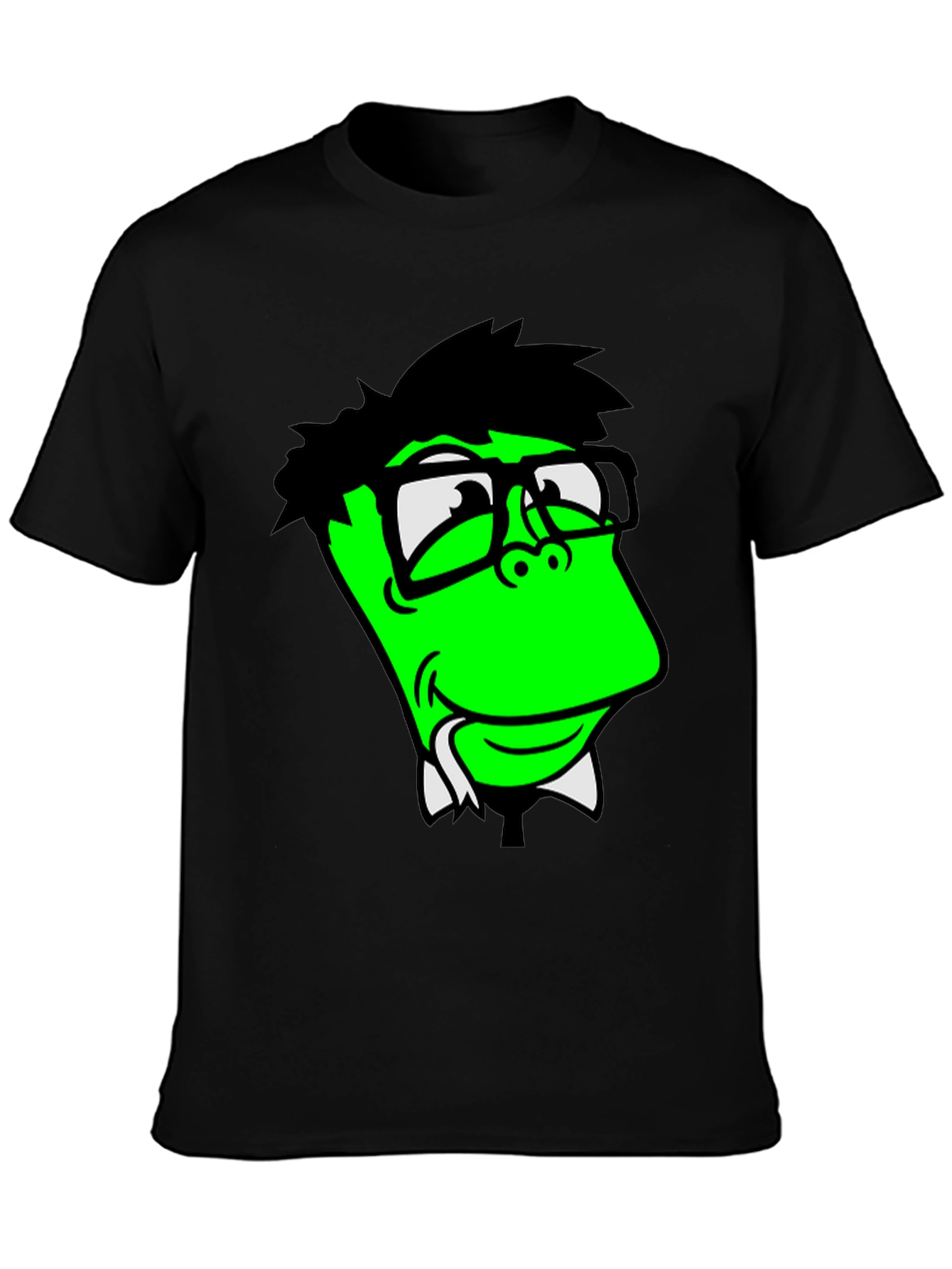 Funny Green Cartoon Character T-Shirt