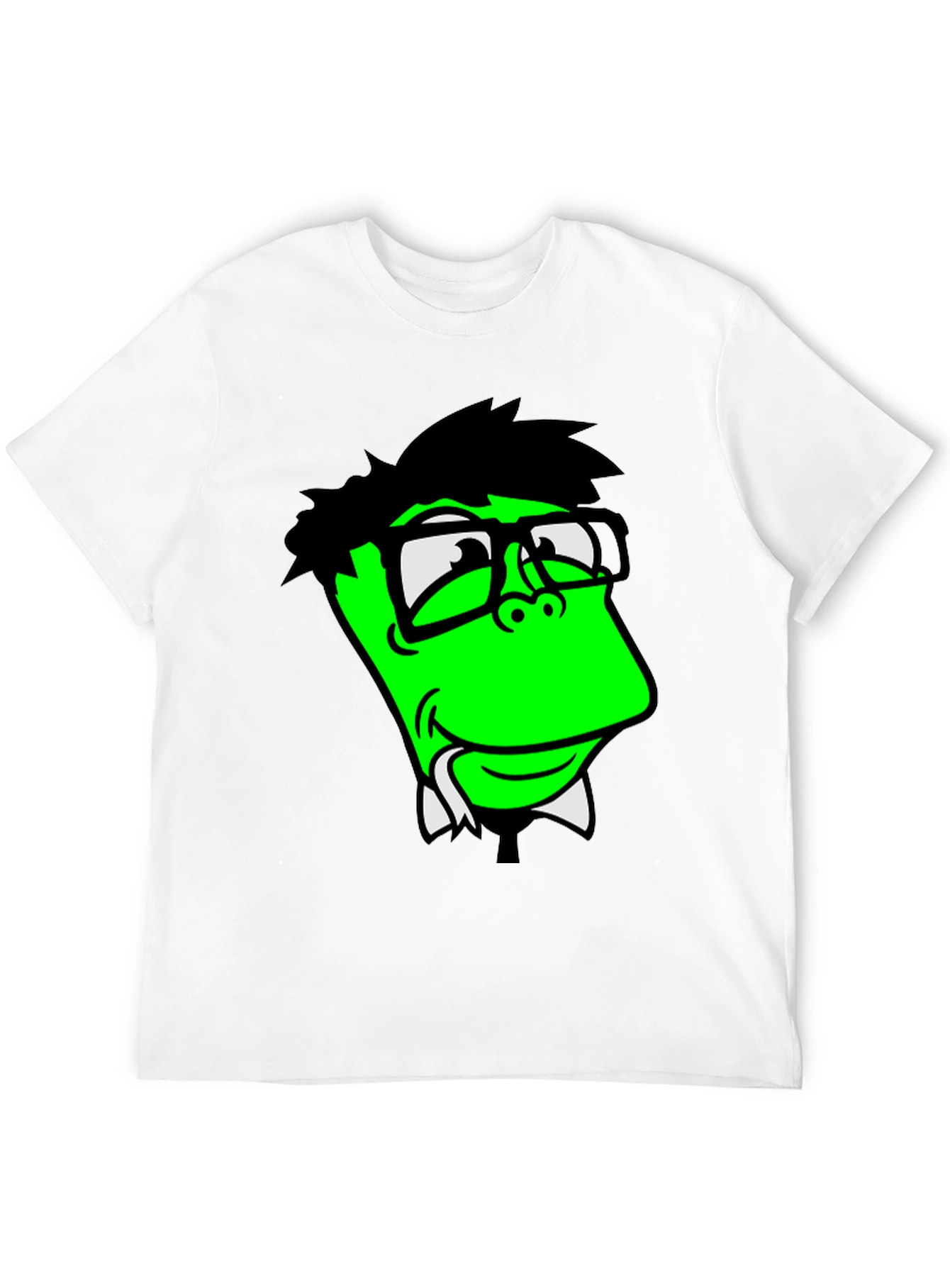 Funny Green Cartoon Character T-Shirt