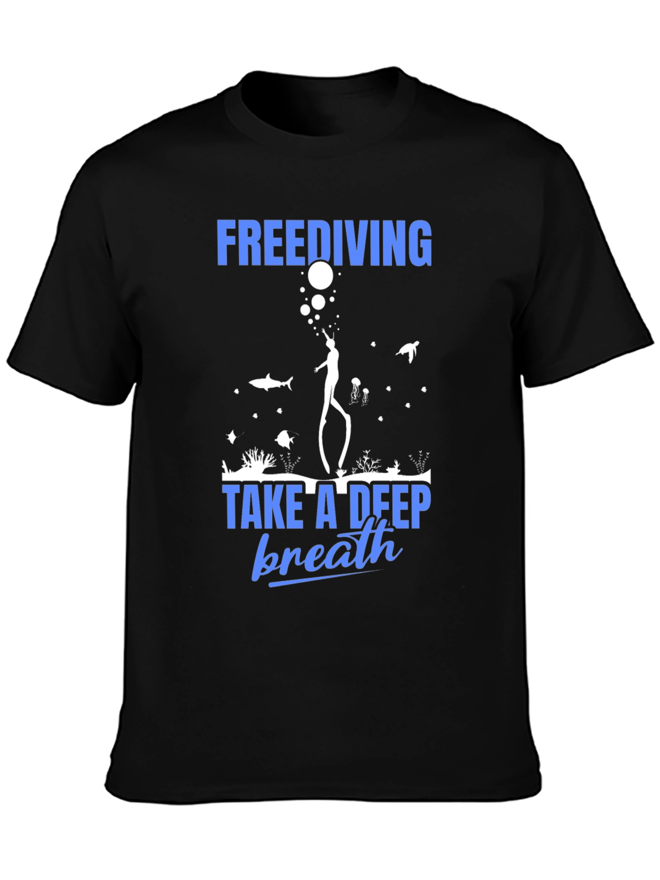 Freediving Graphic T-Shirt - Take a Deep Breath!