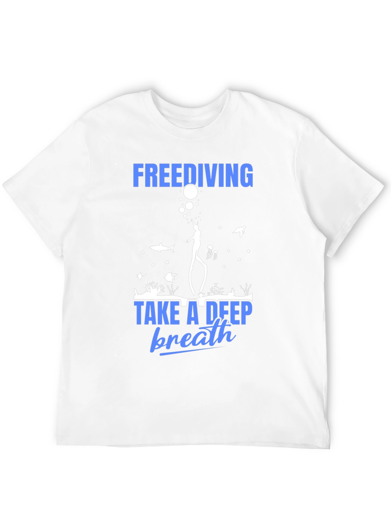 Freediving Graphic T-Shirt - Take a Deep Breath!