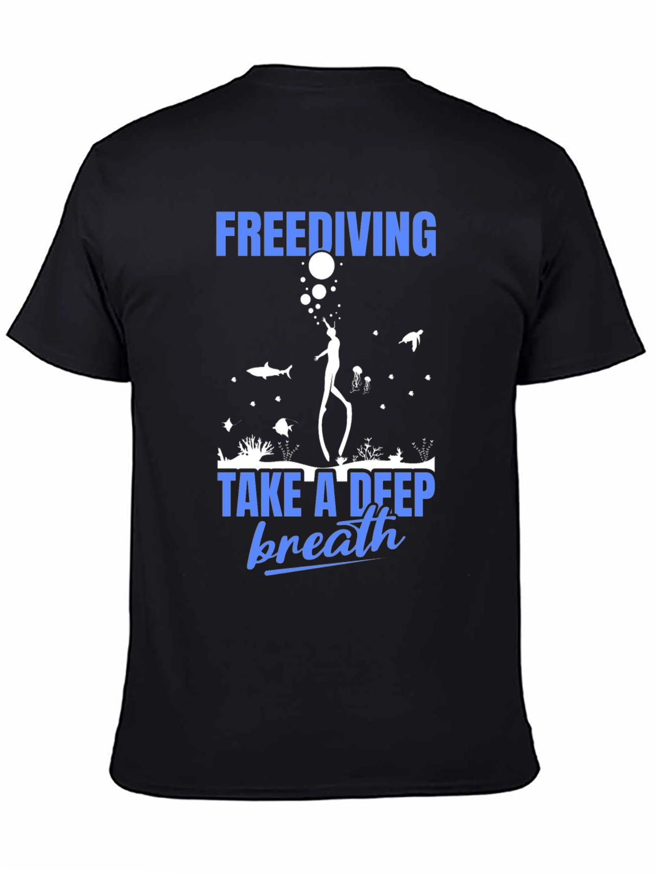 Freediving Graphic T-Shirt - Take a Deep Breath!