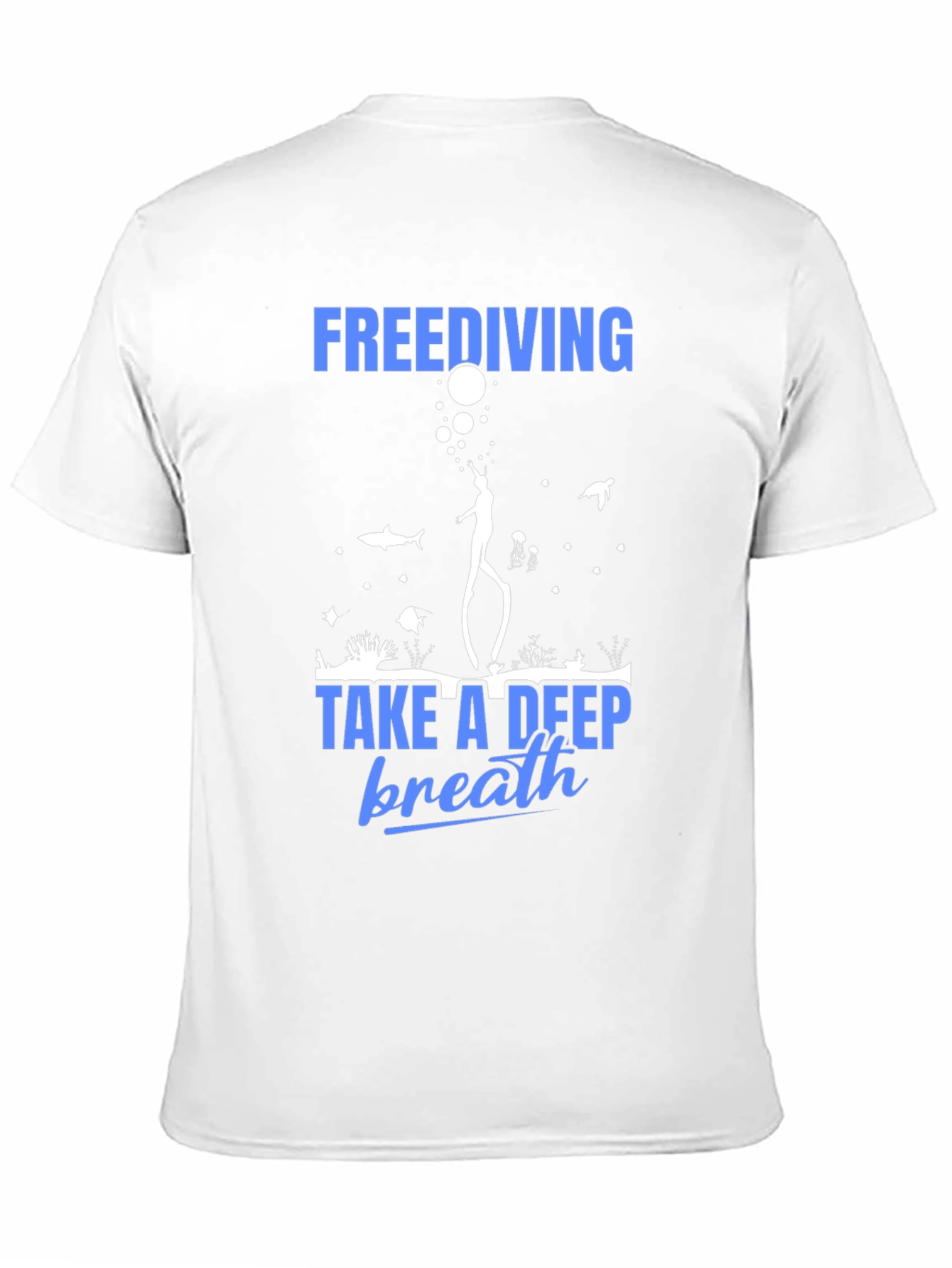 Freediving Graphic T-Shirt - Take a Deep Breath!