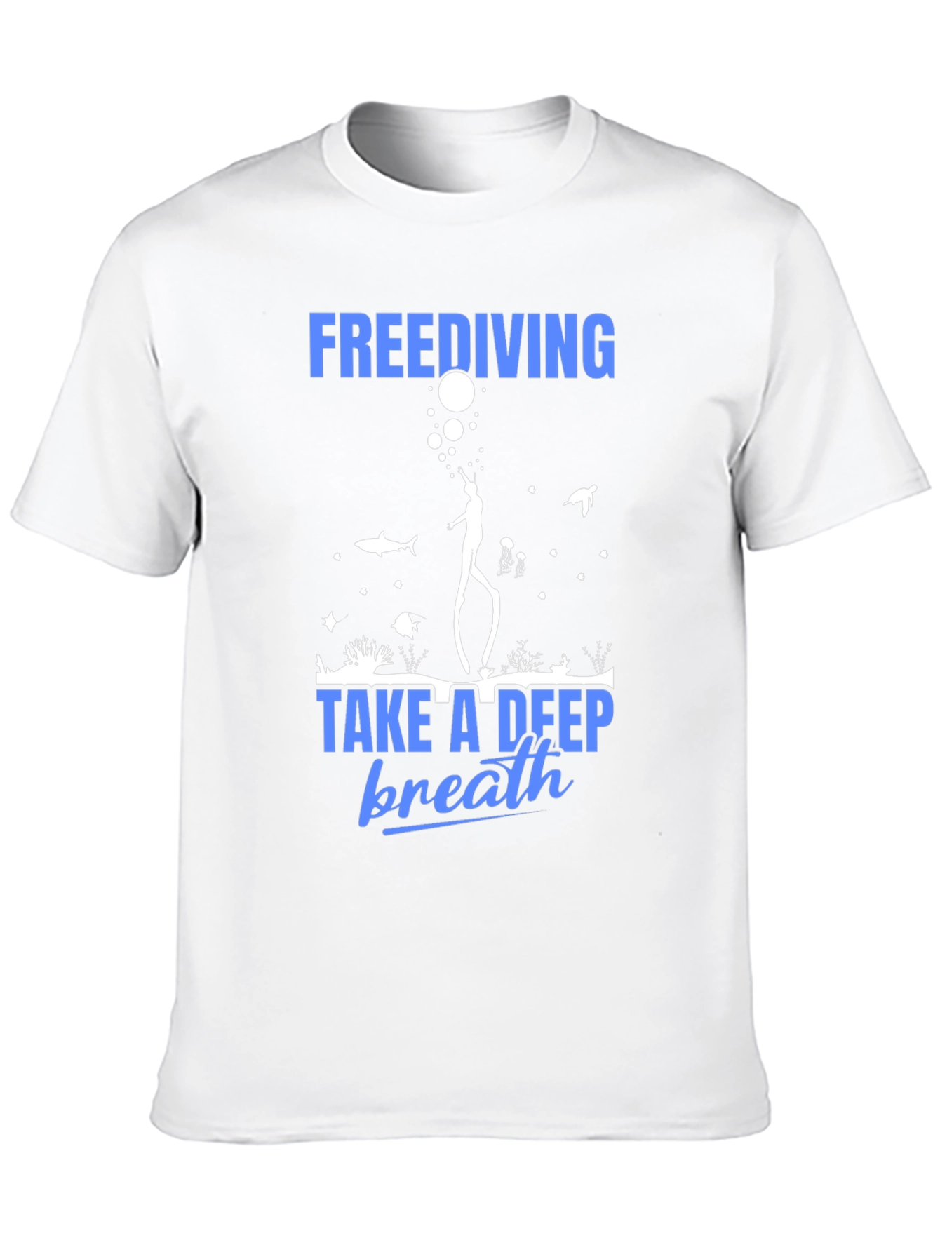 Freediving Graphic T-Shirt - Take a Deep Breath!