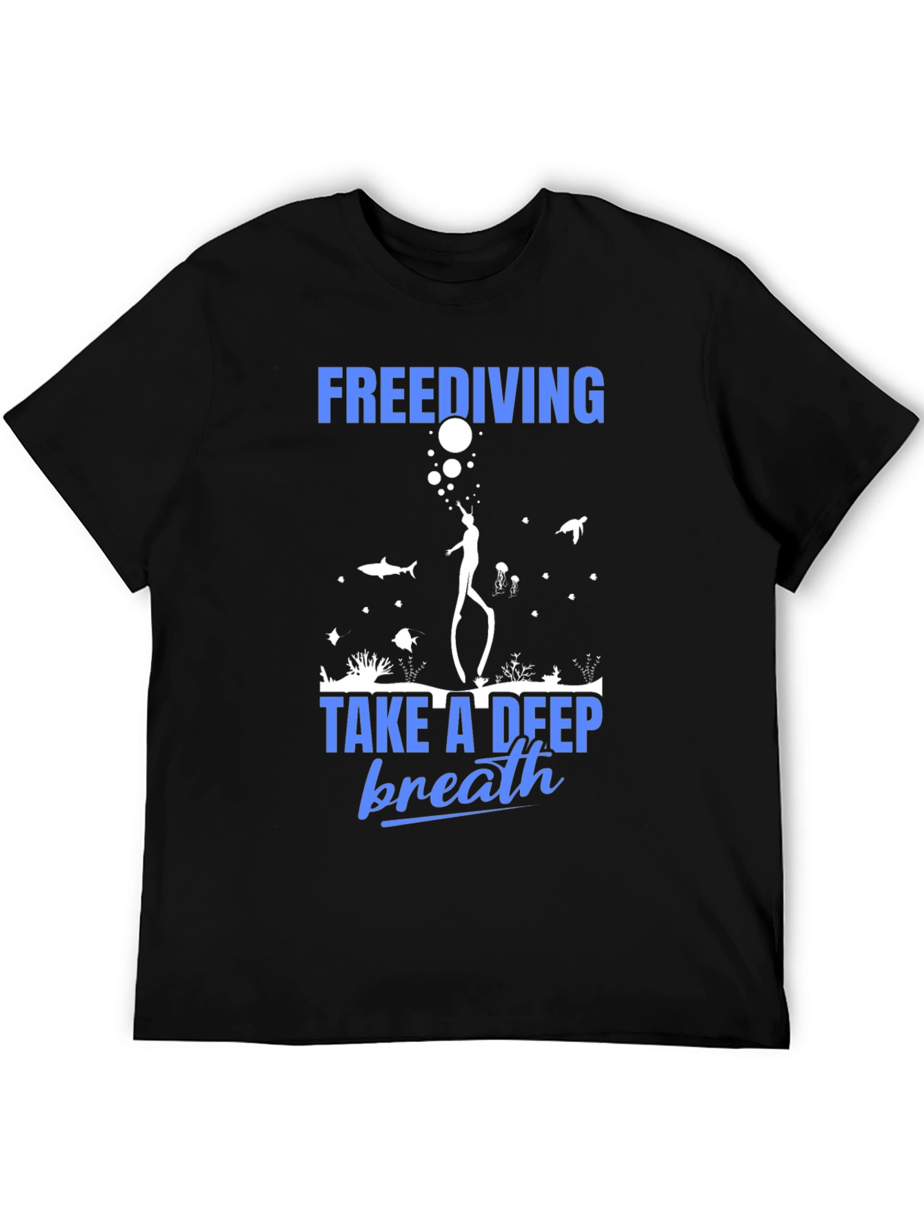 Freediving Graphic T-Shirt - Take a Deep Breath!