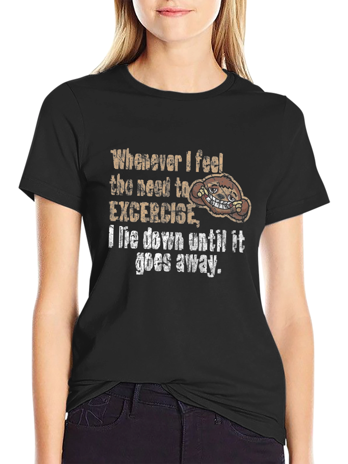 Funny Exercise Sloth T-Shirt - Unisex