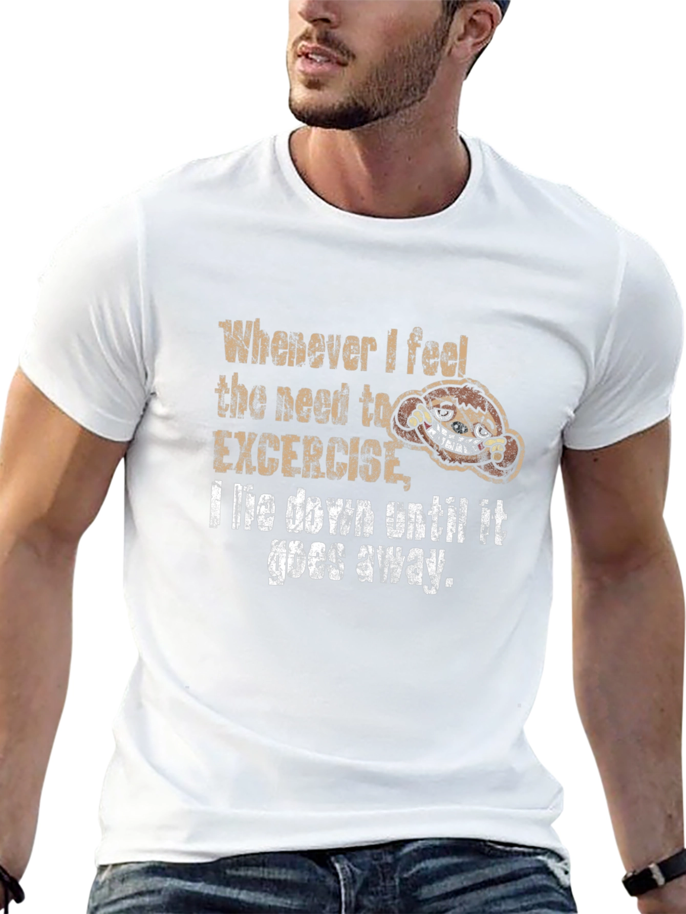 Funny Exercise Sloth T-Shirt - Unisex