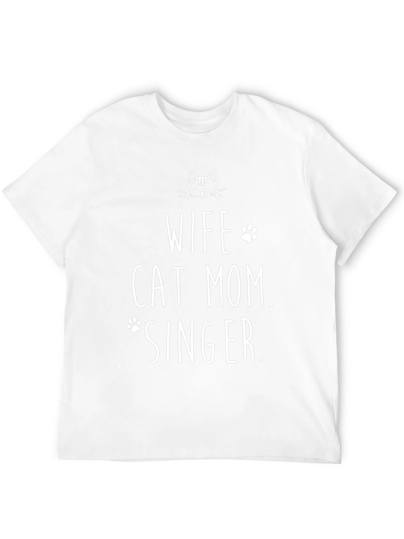Wife Cat Mom Singer T-Shirt