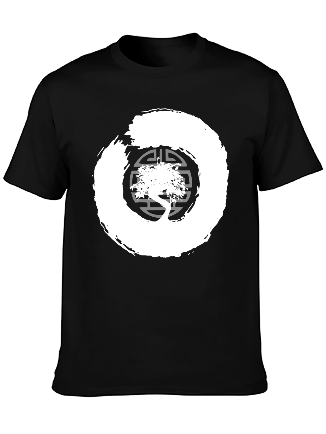 Enso Zen Circle Bonsai Tree Graphic Tee