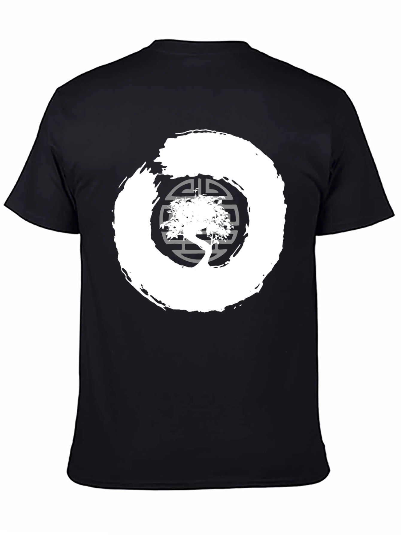 Enso Zen Circle Bonsai Tree Graphic Tee
