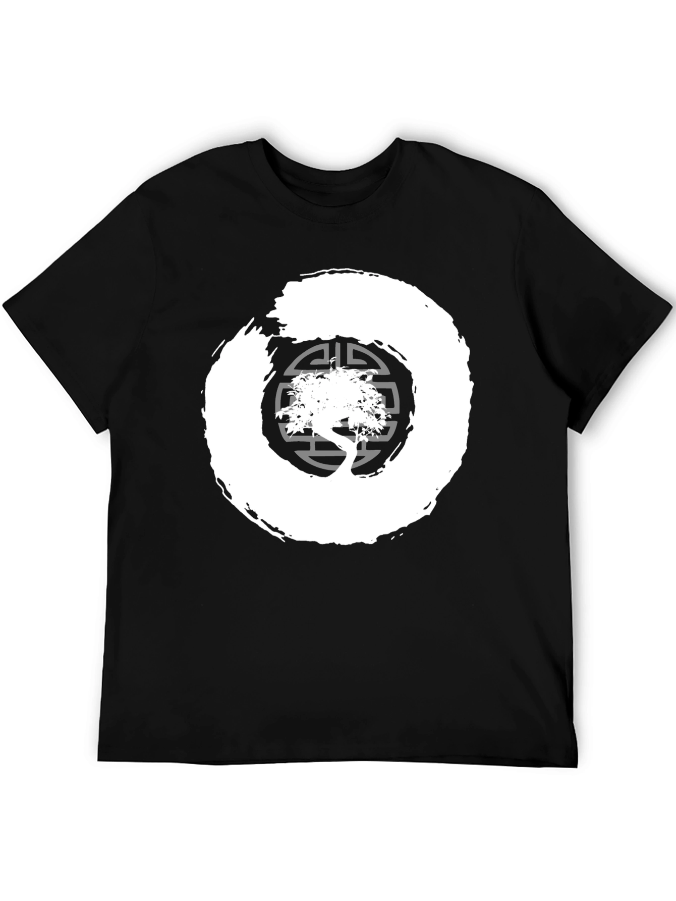 Enso Zen Circle Bonsai Tree Graphic Tee
