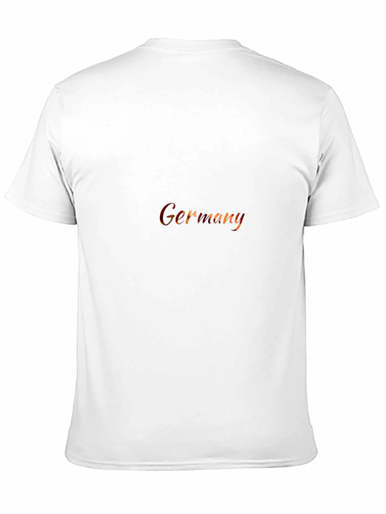 Germany Text Print Black T-Shirt