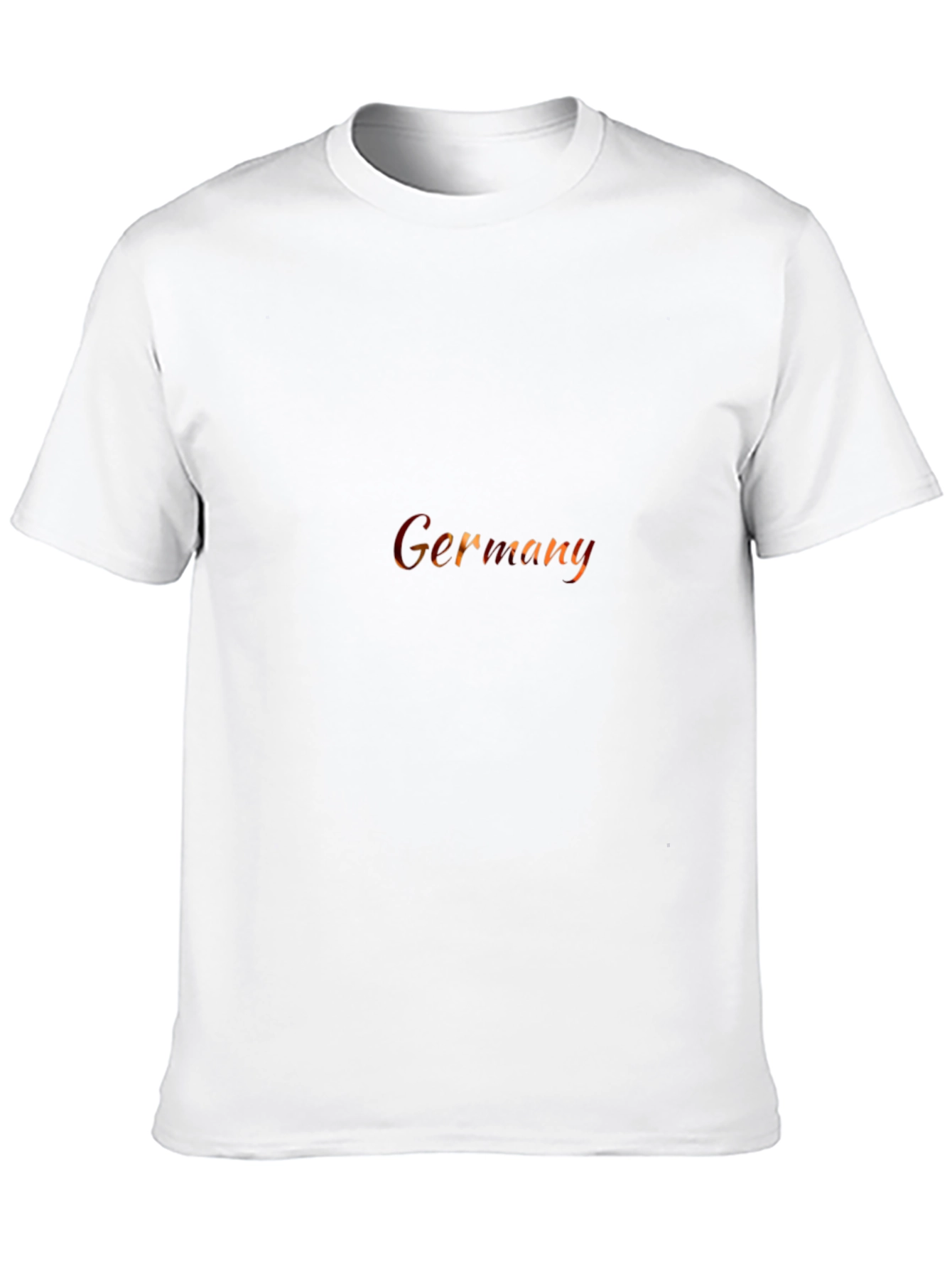 Germany Text Print Black T-Shirt