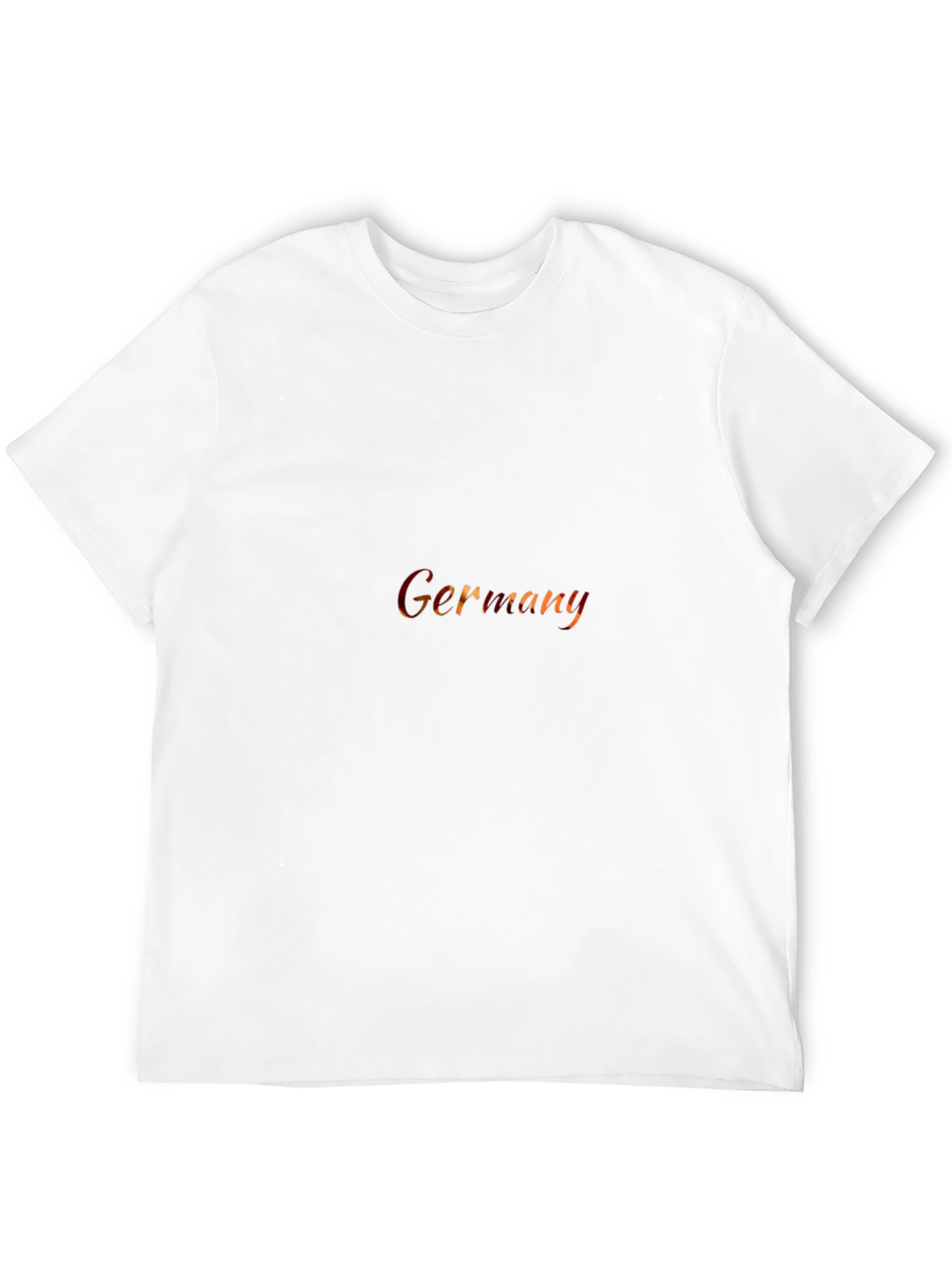 Germany Text Print Black T-Shirt