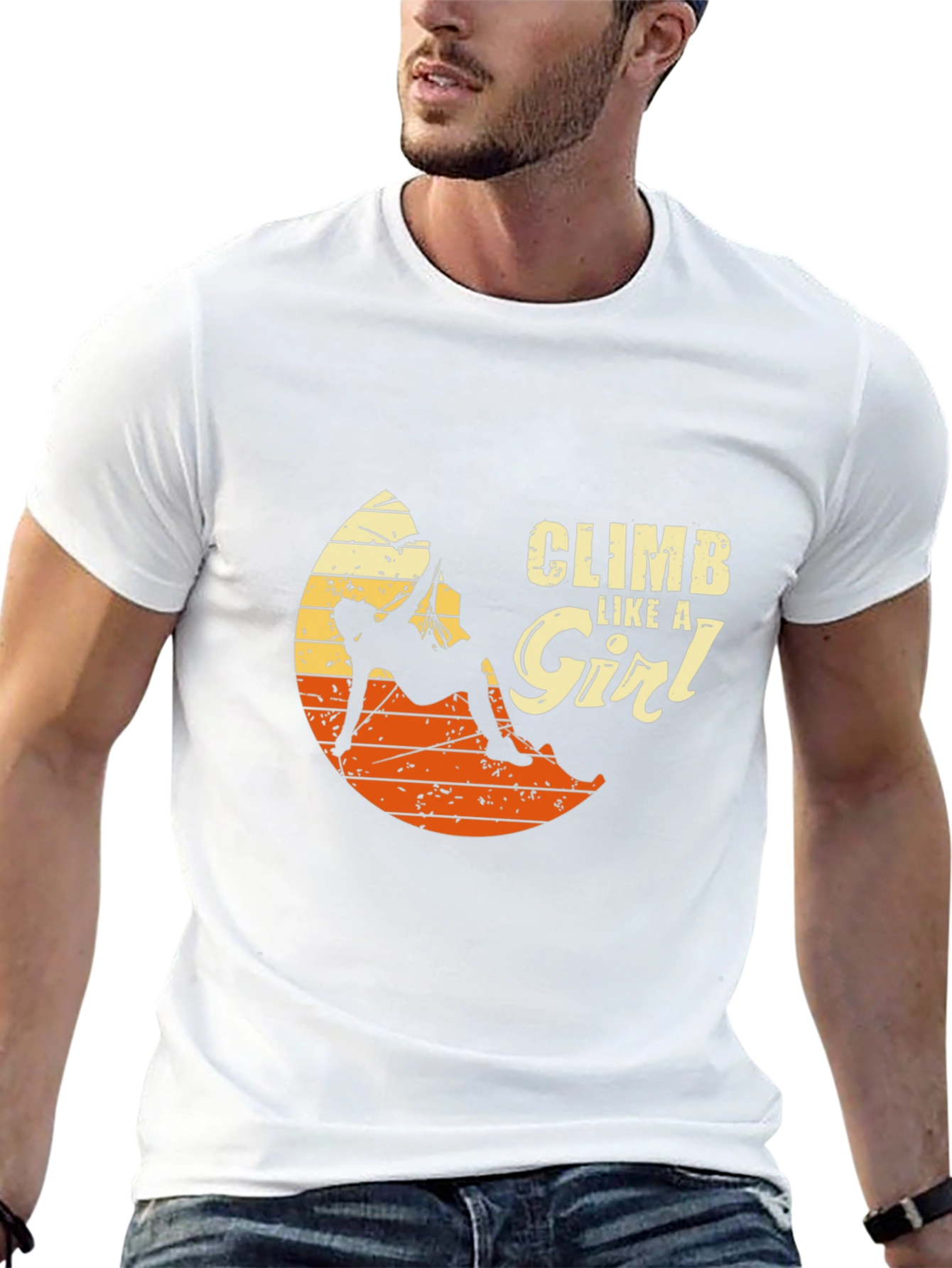 Climb Like a Girl Black T-Shirt