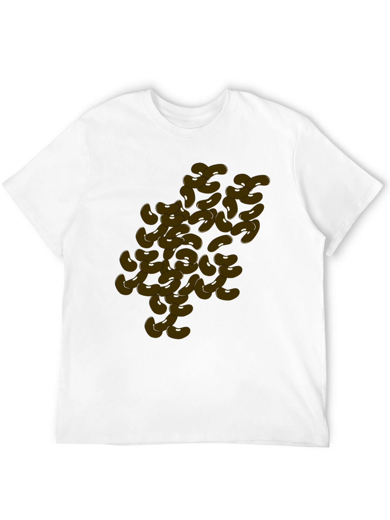 Funny Bean Graphic Black T-Shirt