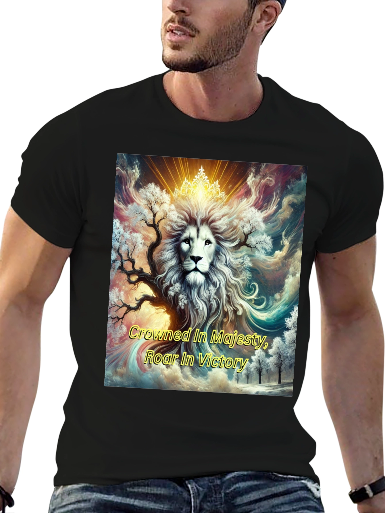 Crowned Lion Majesty Graphic Tee