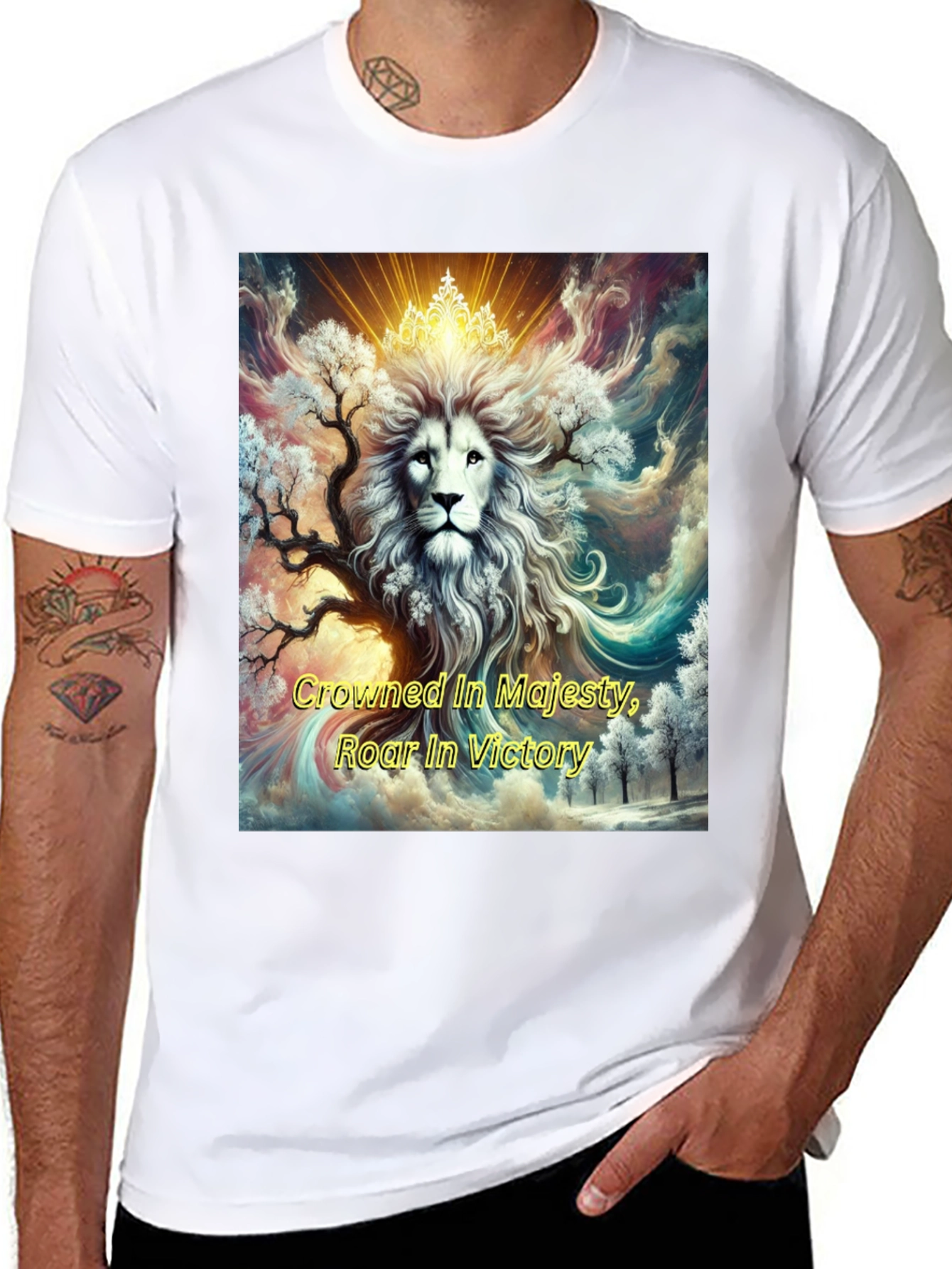 Crowned Lion Majesty Graphic Tee