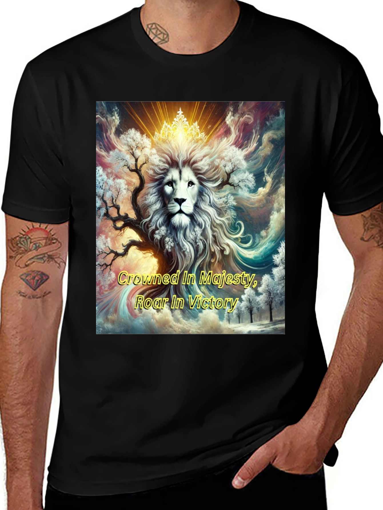 Crowned Lion Majesty Graphic Tee