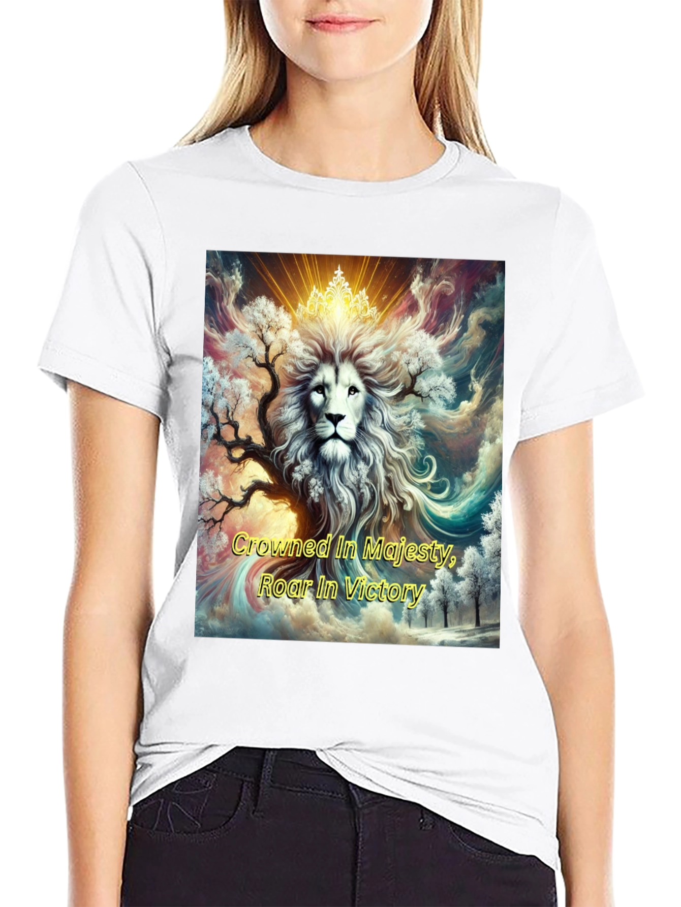 Crowned Lion Majesty Graphic Tee