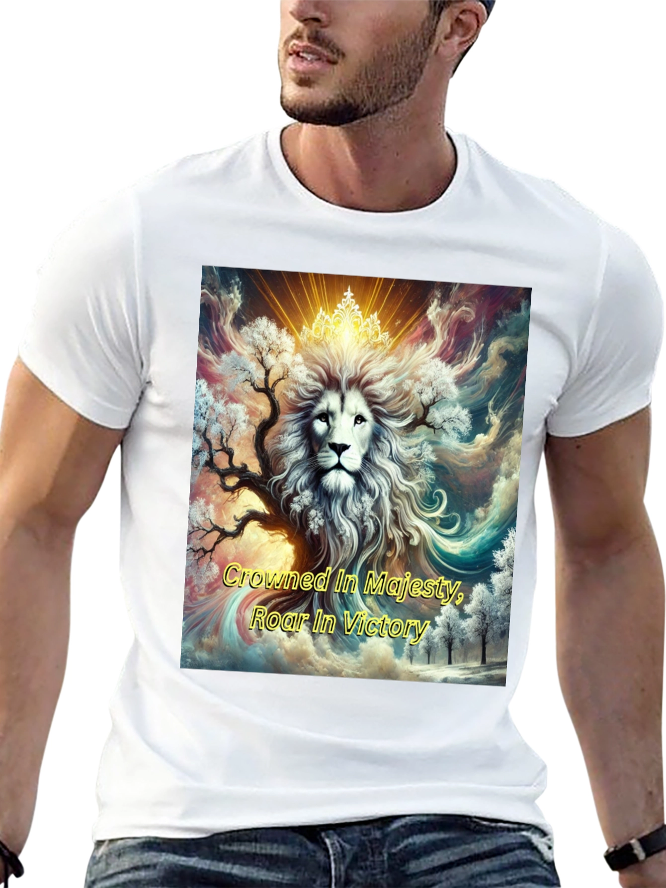 Crowned Lion Majesty Graphic Tee