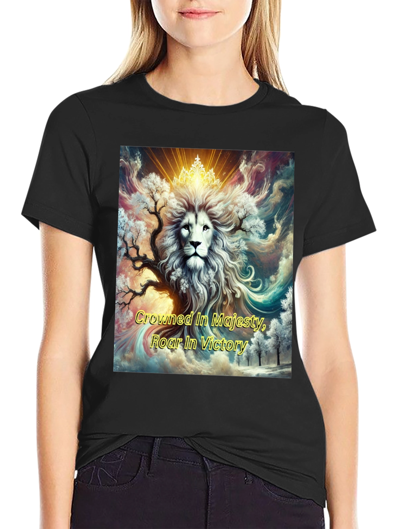 Crowned Lion Majesty Graphic Tee