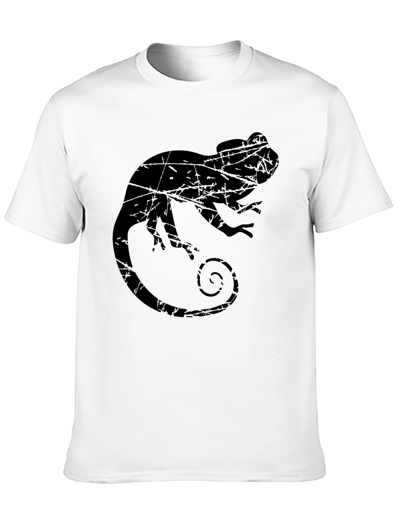 Black Chameleon Silhouette T-Shirt