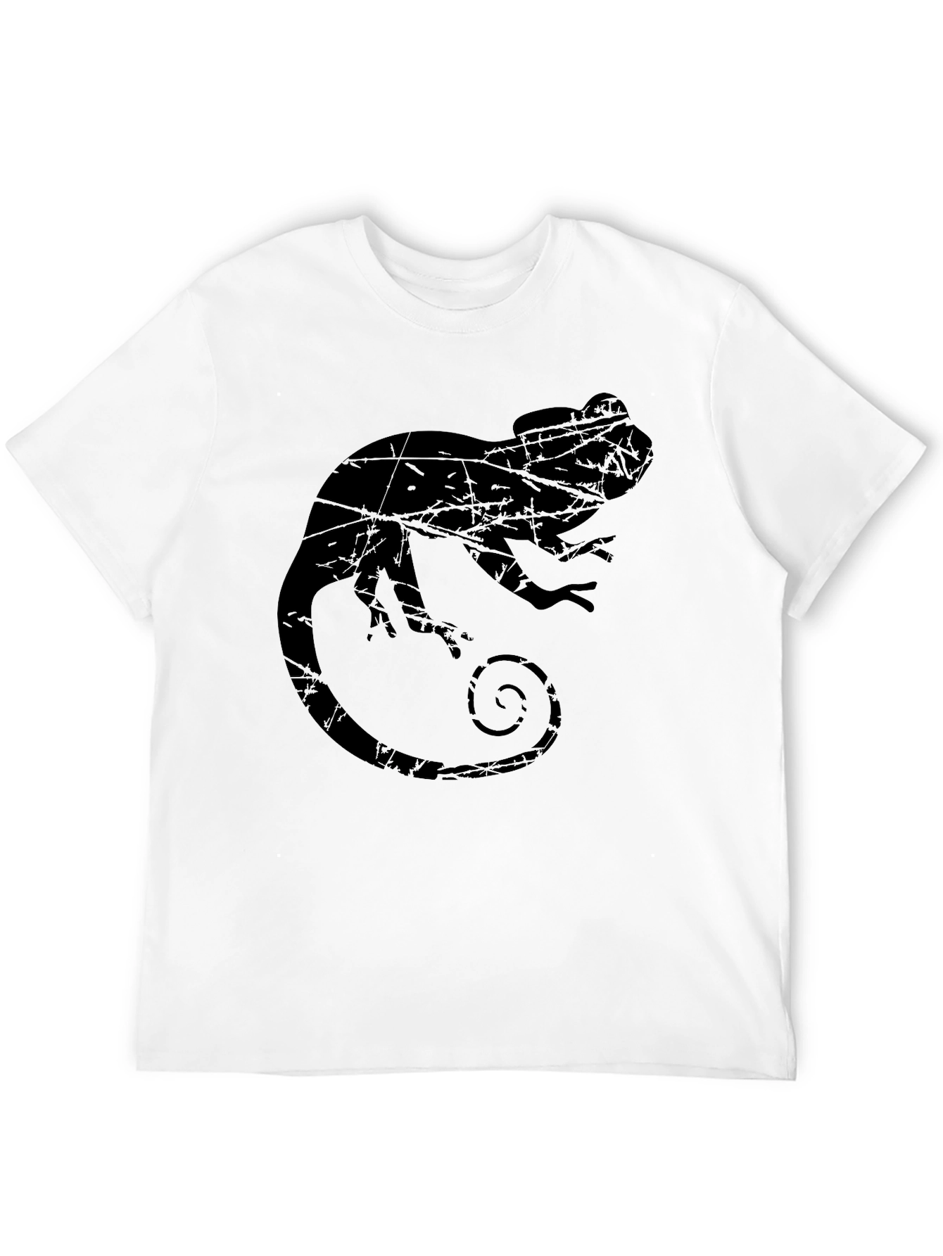 Black Chameleon Silhouette T-Shirt