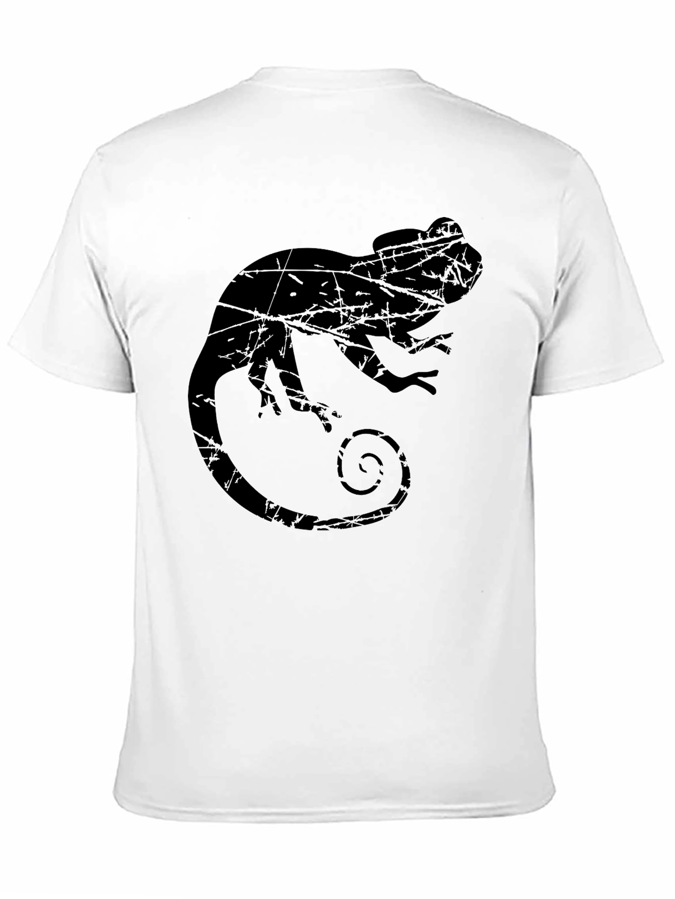 Black Chameleon Silhouette T-Shirt