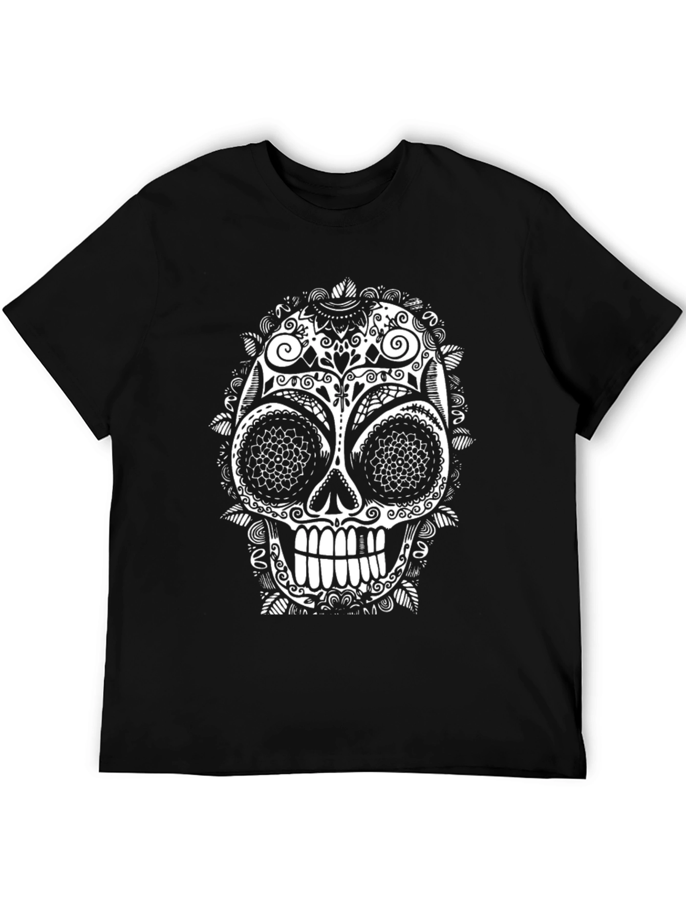 Sugar Skull T-Shirt - Black Graphic Tee