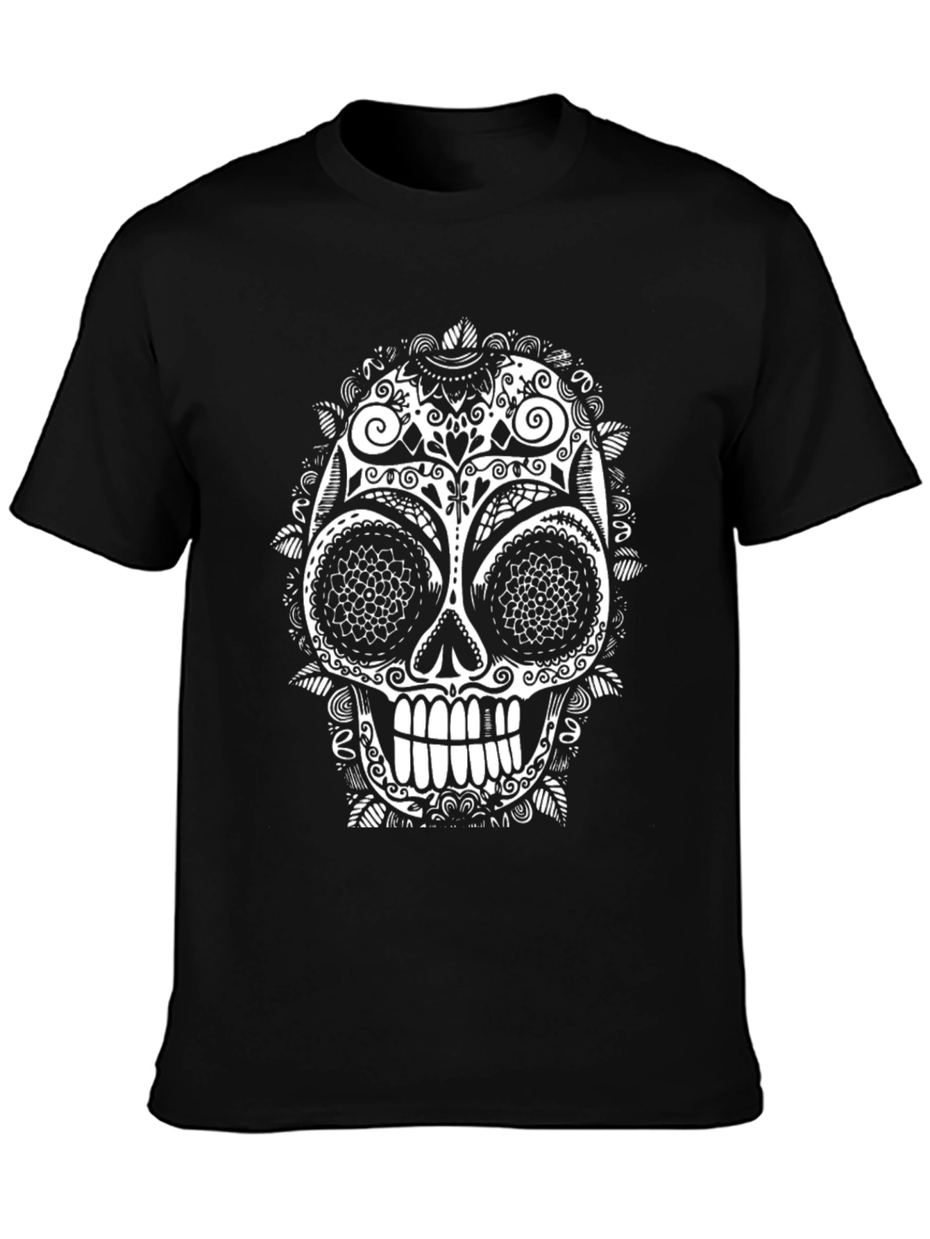 Sugar Skull T-Shirt - Black Graphic Tee