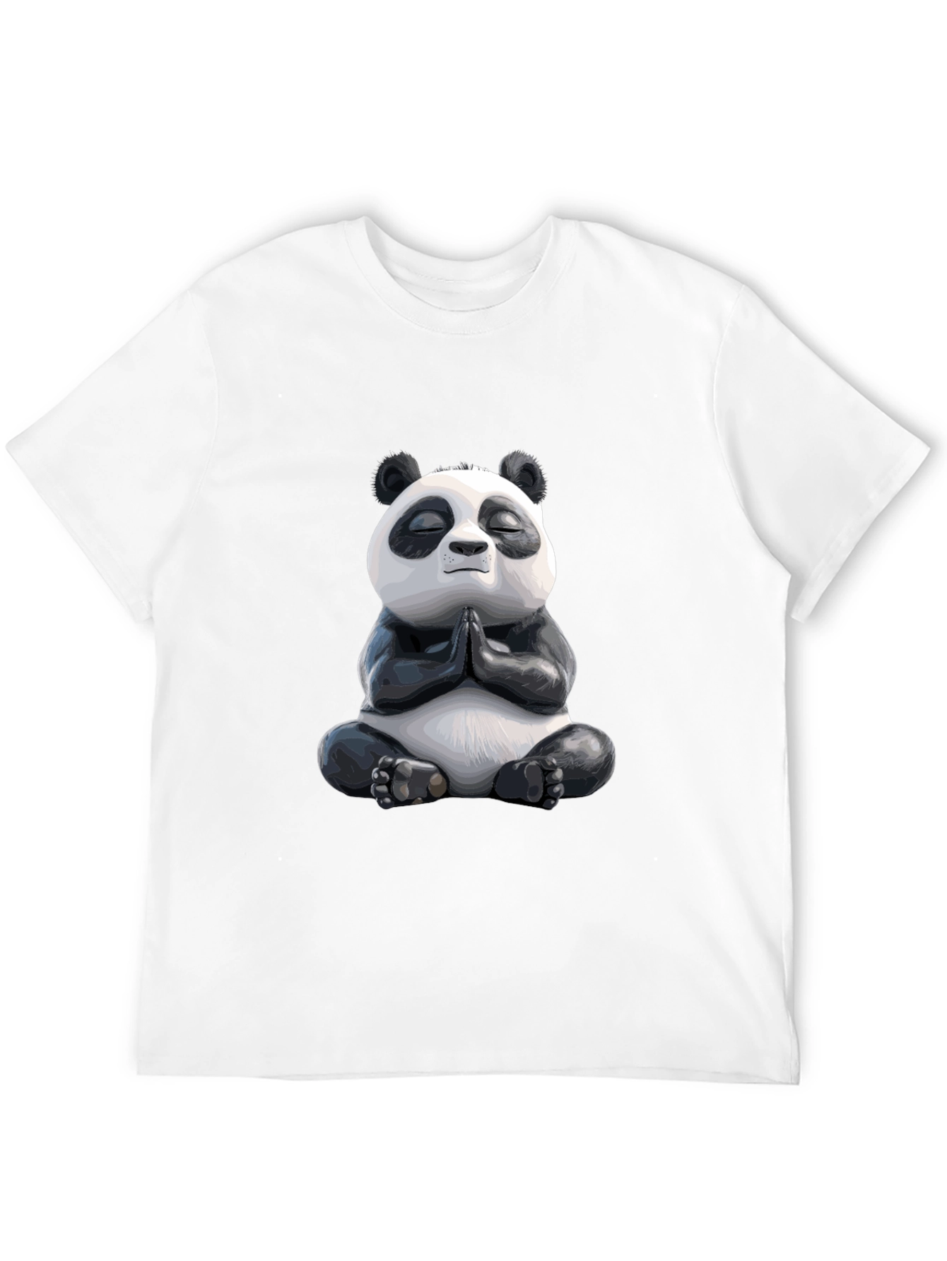 Meditating Panda Graphic Tee - Zen Vibes