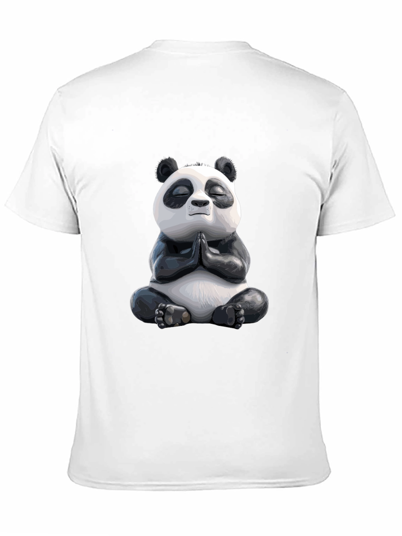 Meditating Panda Graphic Tee - Zen Vibes