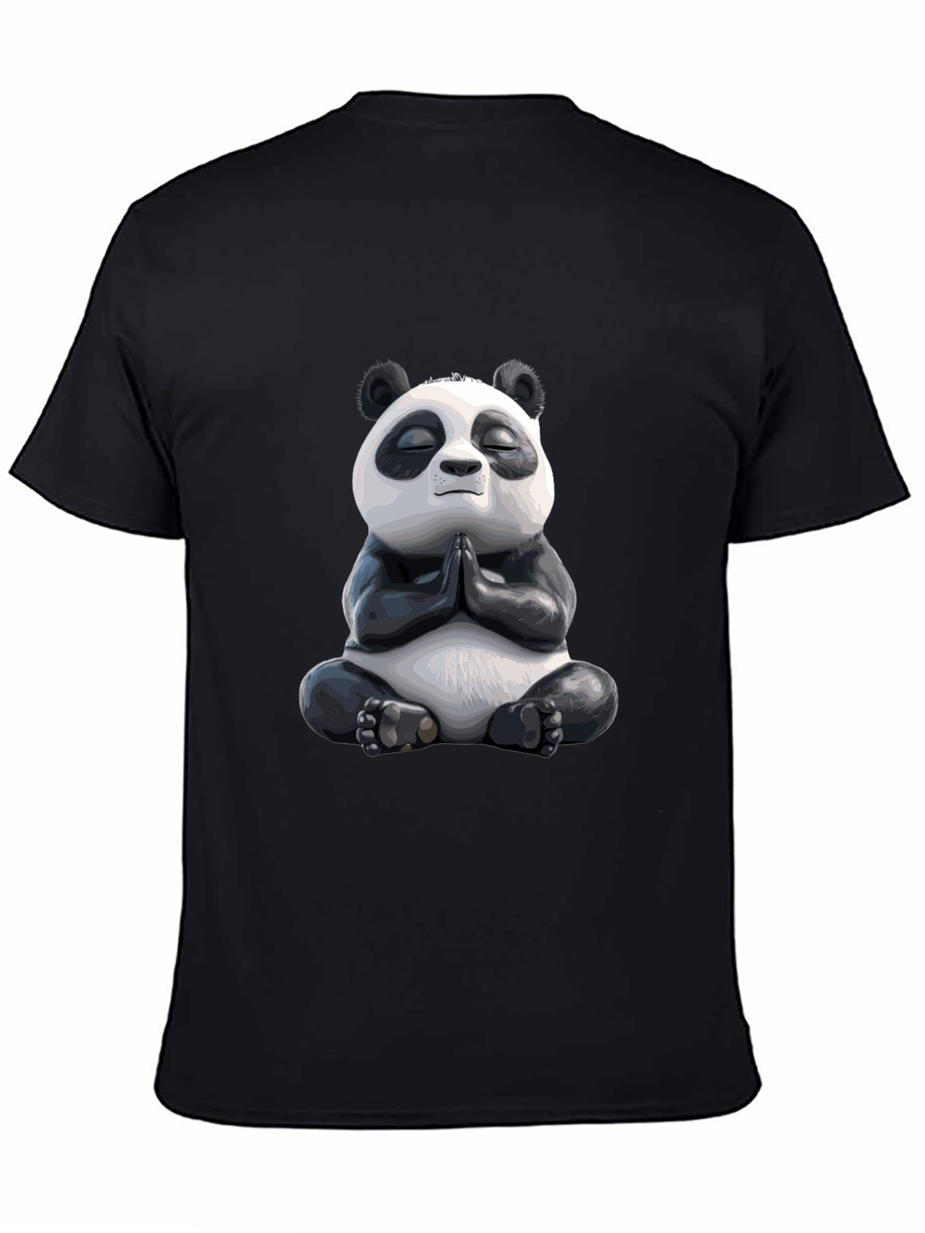 Meditating Panda Graphic Tee - Zen Vibes
