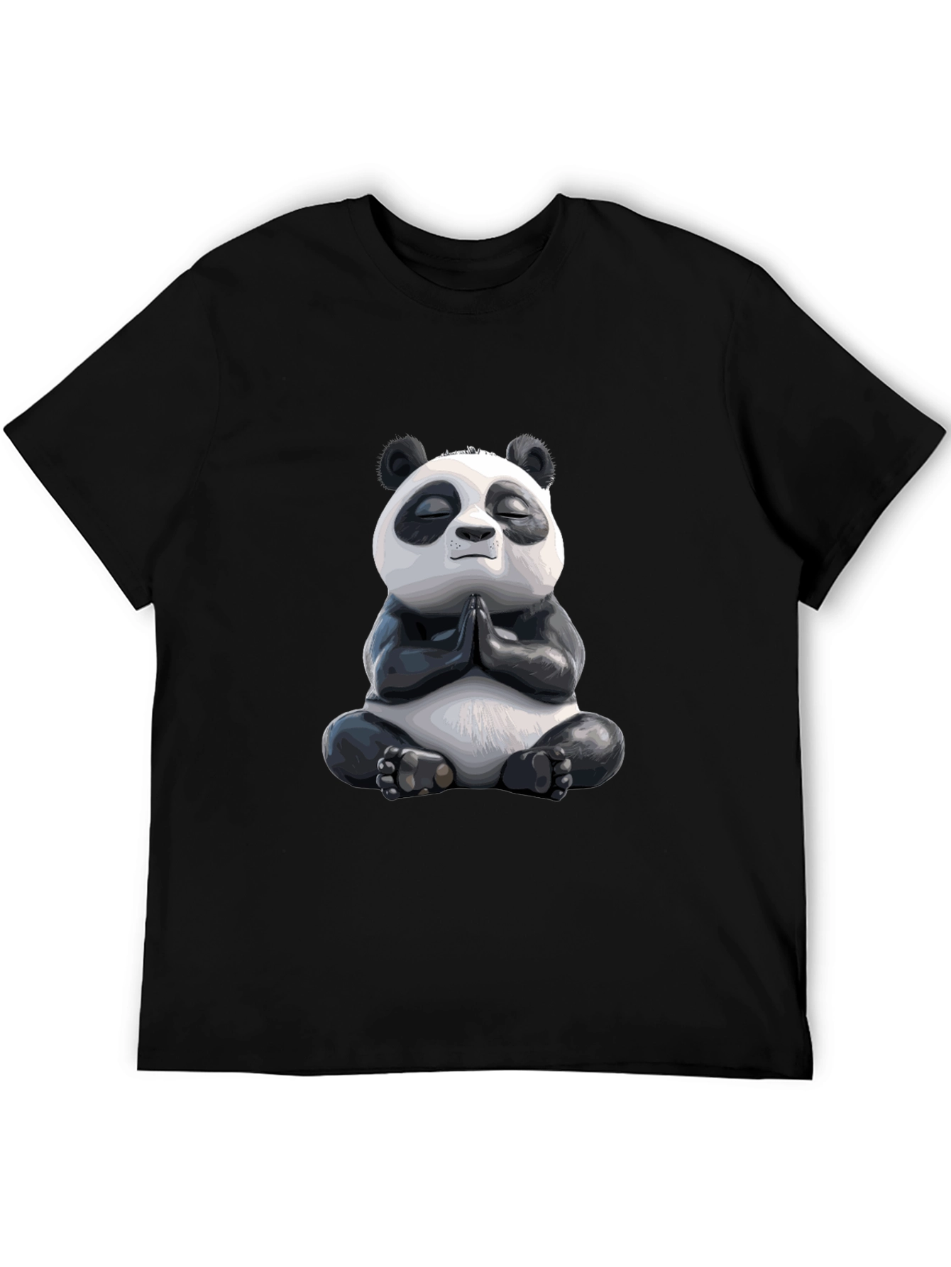 Meditating Panda Graphic Tee - Zen Vibes