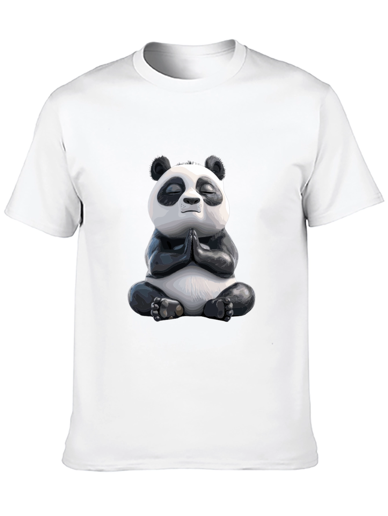 Meditating Panda Graphic Tee - Zen Vibes