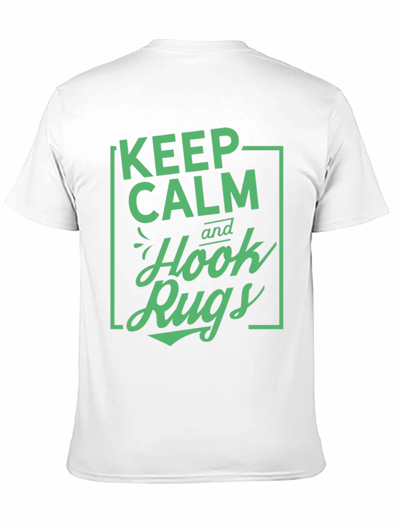 Keep Calm Hook Rugs Black Graphic Tee
