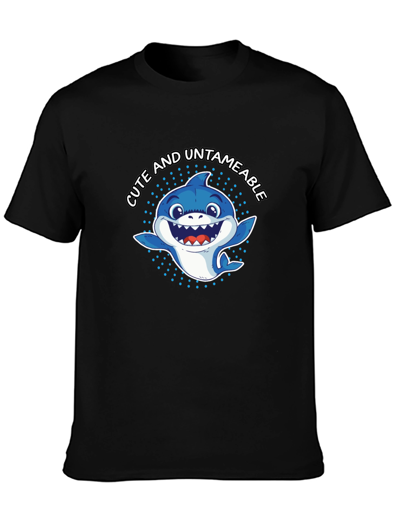 Cute & Untameable Shark Graphic Tee