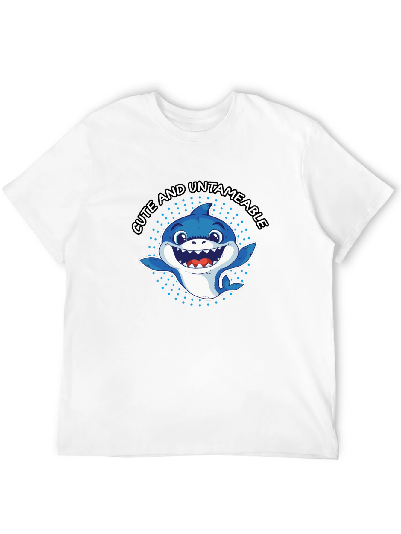 Cute & Untameable Shark Graphic Tee