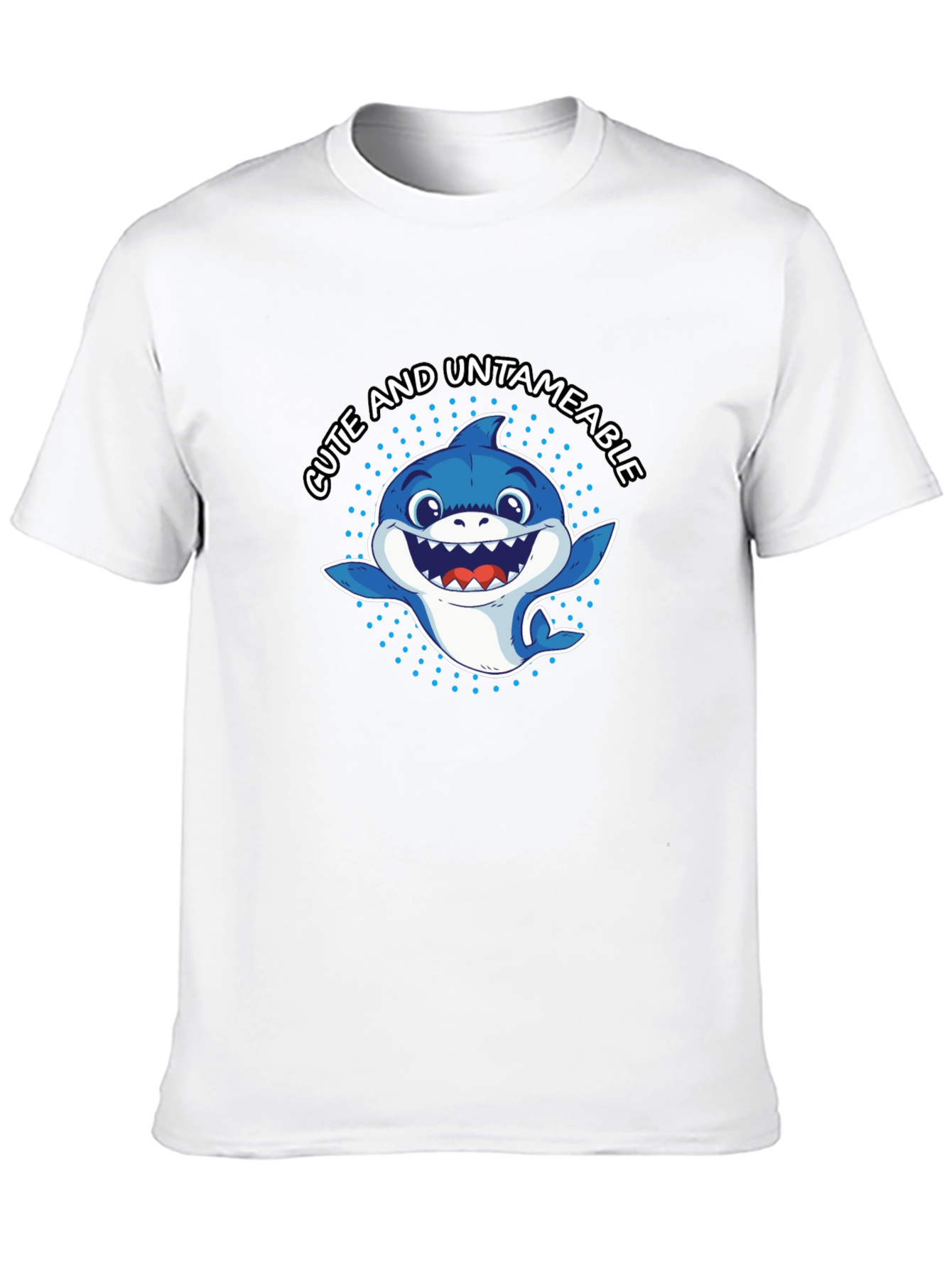 Cute & Untameable Shark Graphic Tee