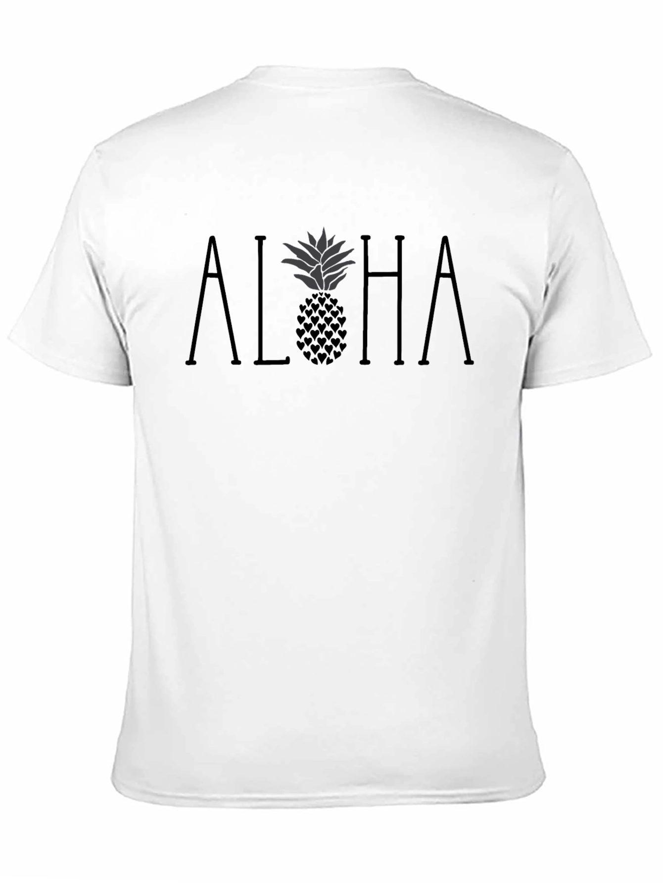 Aloha Pineapple Heart Graphic Tee - Relaxed Fit