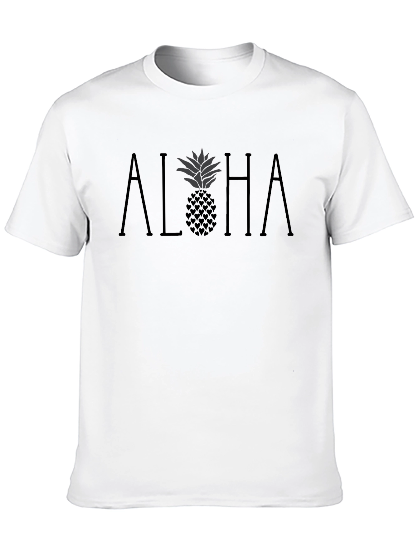 Aloha Pineapple Heart Graphic Tee - Relaxed Fit
