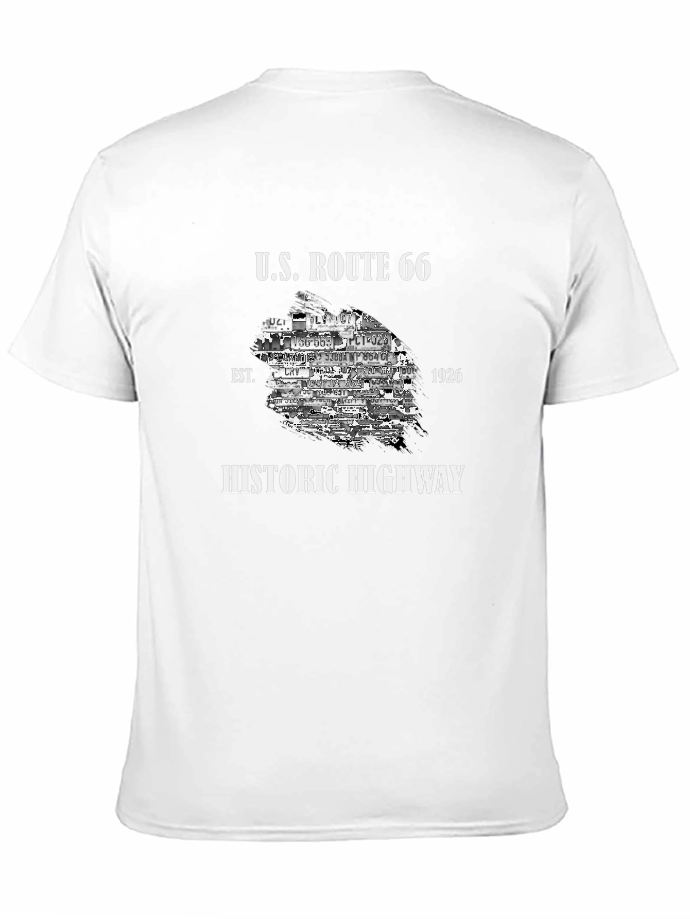 U.S. Route 66 Historic Highway Black T-Shirt